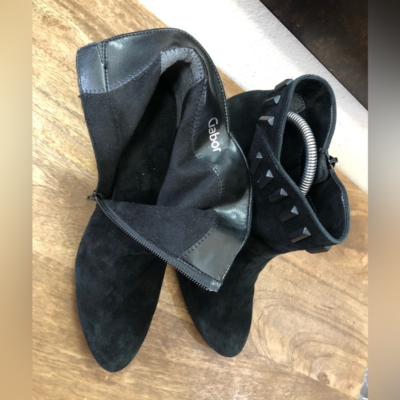 Gabor Ankle Bootie Black Suede Leather Women's UK Size 4.5 / US Size 7 - Picture 8 of 8